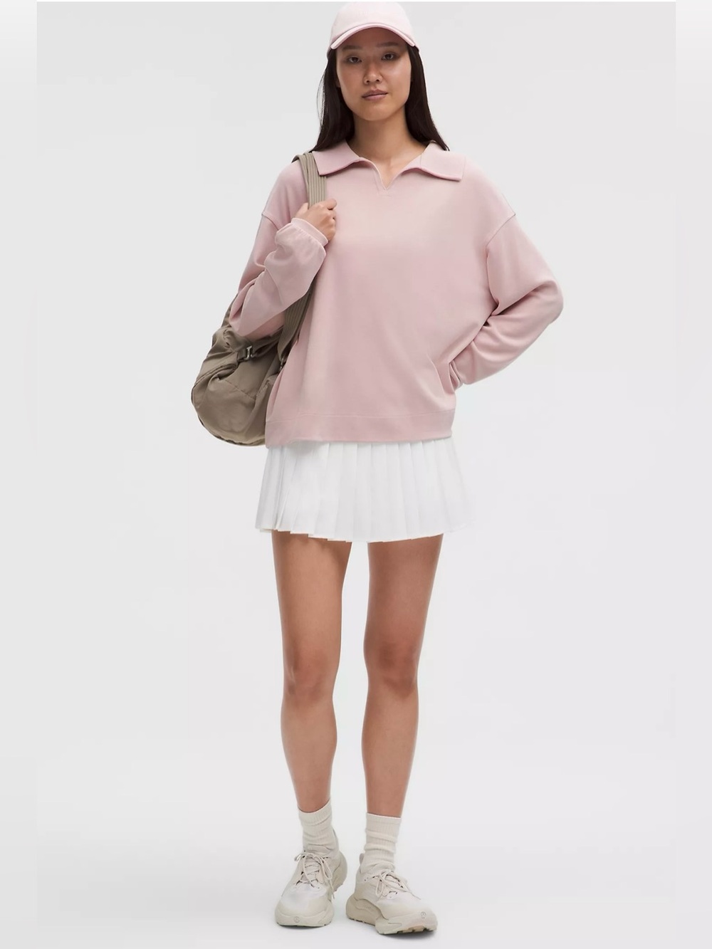 NWT! Lululemon Softstreme Pique Oversized Long-Sleeve Polo Shirt